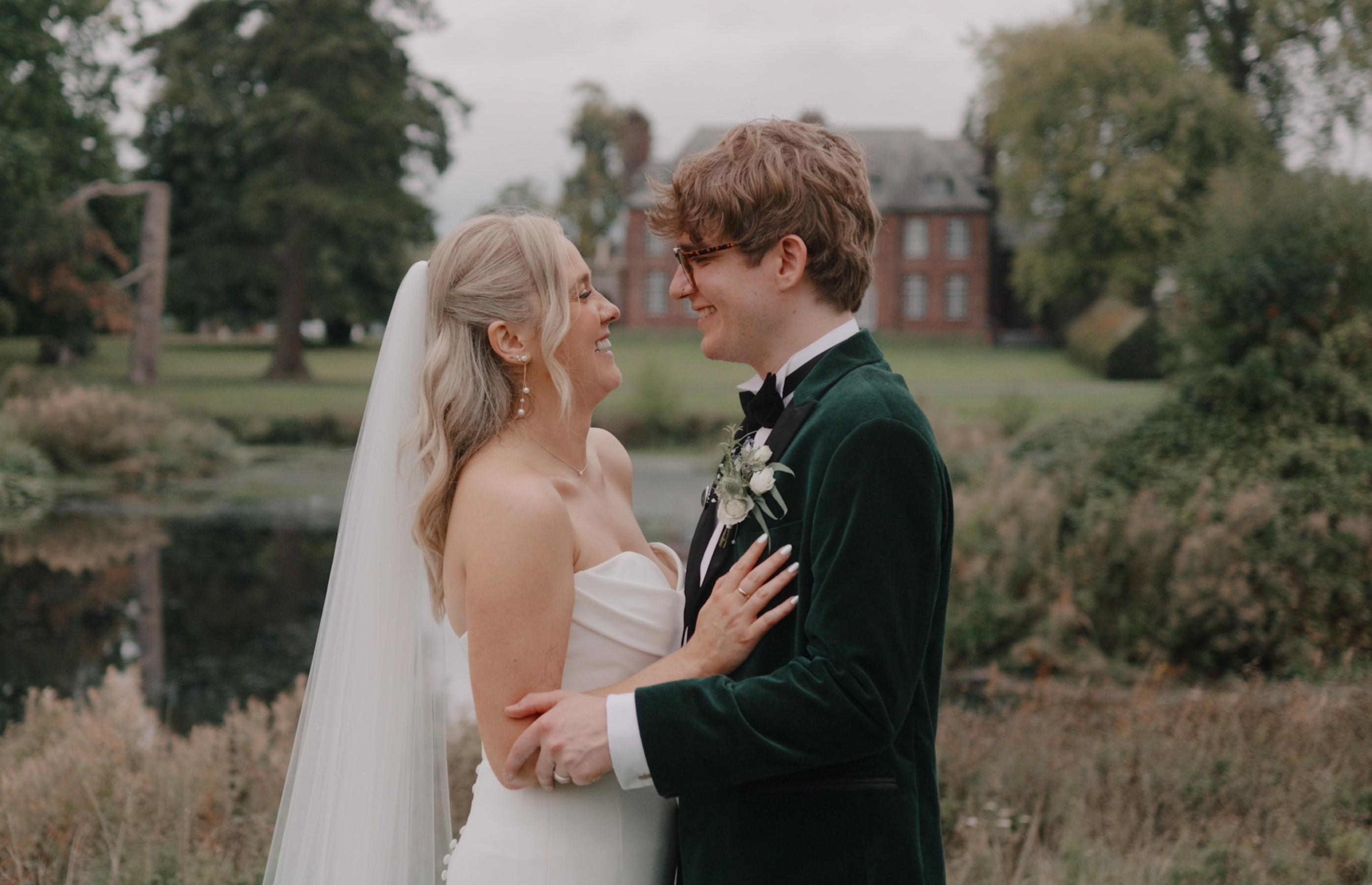 Katie & Kim's wedding film at Sant Ffraed House, filmed by Simon Hughes Films, South Wales wedding videographer.